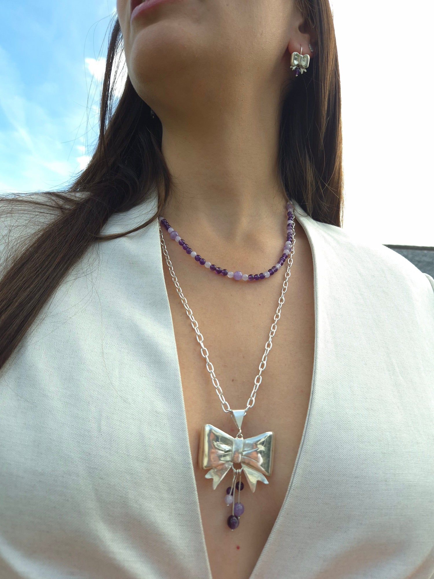 Silberschleife. Moños de plata - Emmari Schmuck