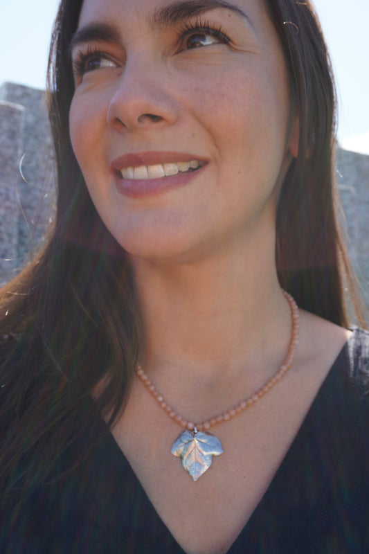 Efeublatt mit Sonnenstein (klein)