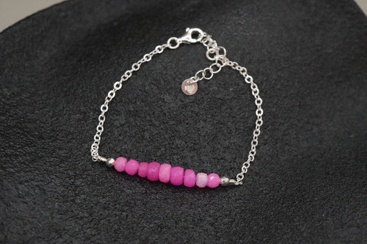 Armband mit pinke Opal