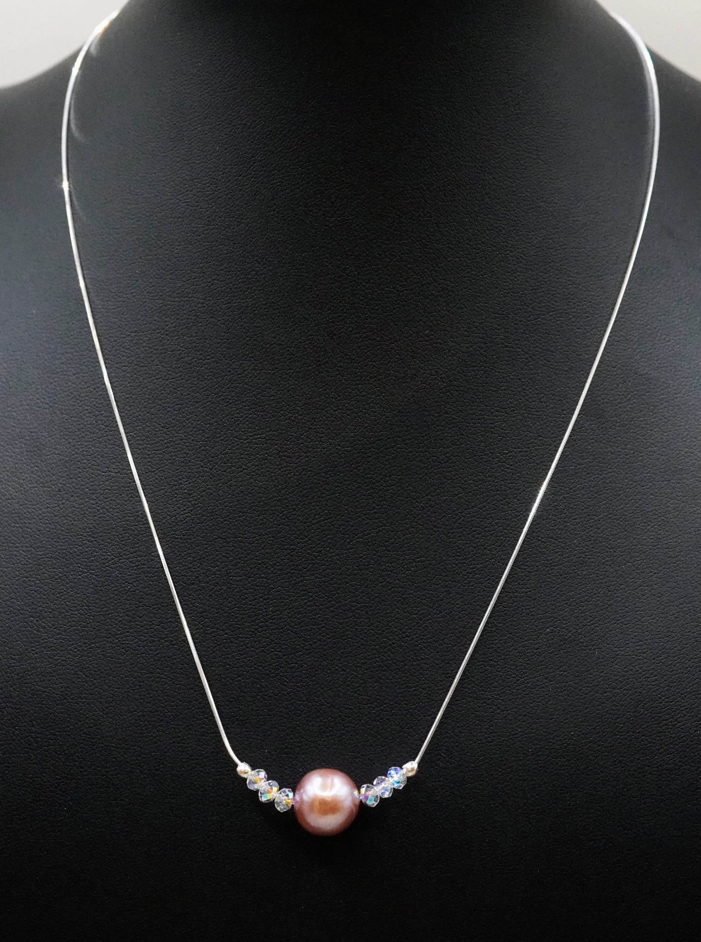 Pinke Süsswasserperle Halskette