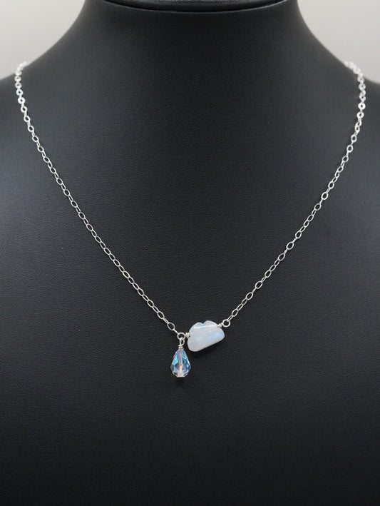 Wolke mit Krystal Tropf