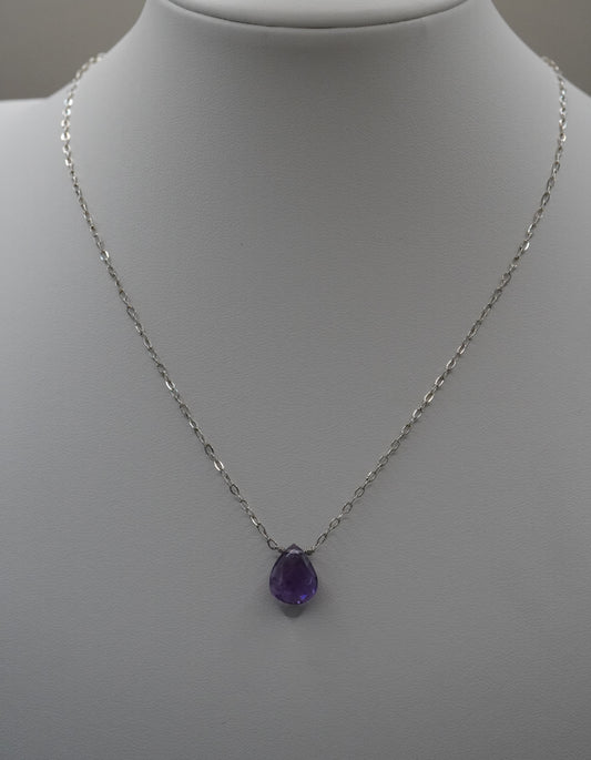 Schimmernde Tropfen Amethyst Violet