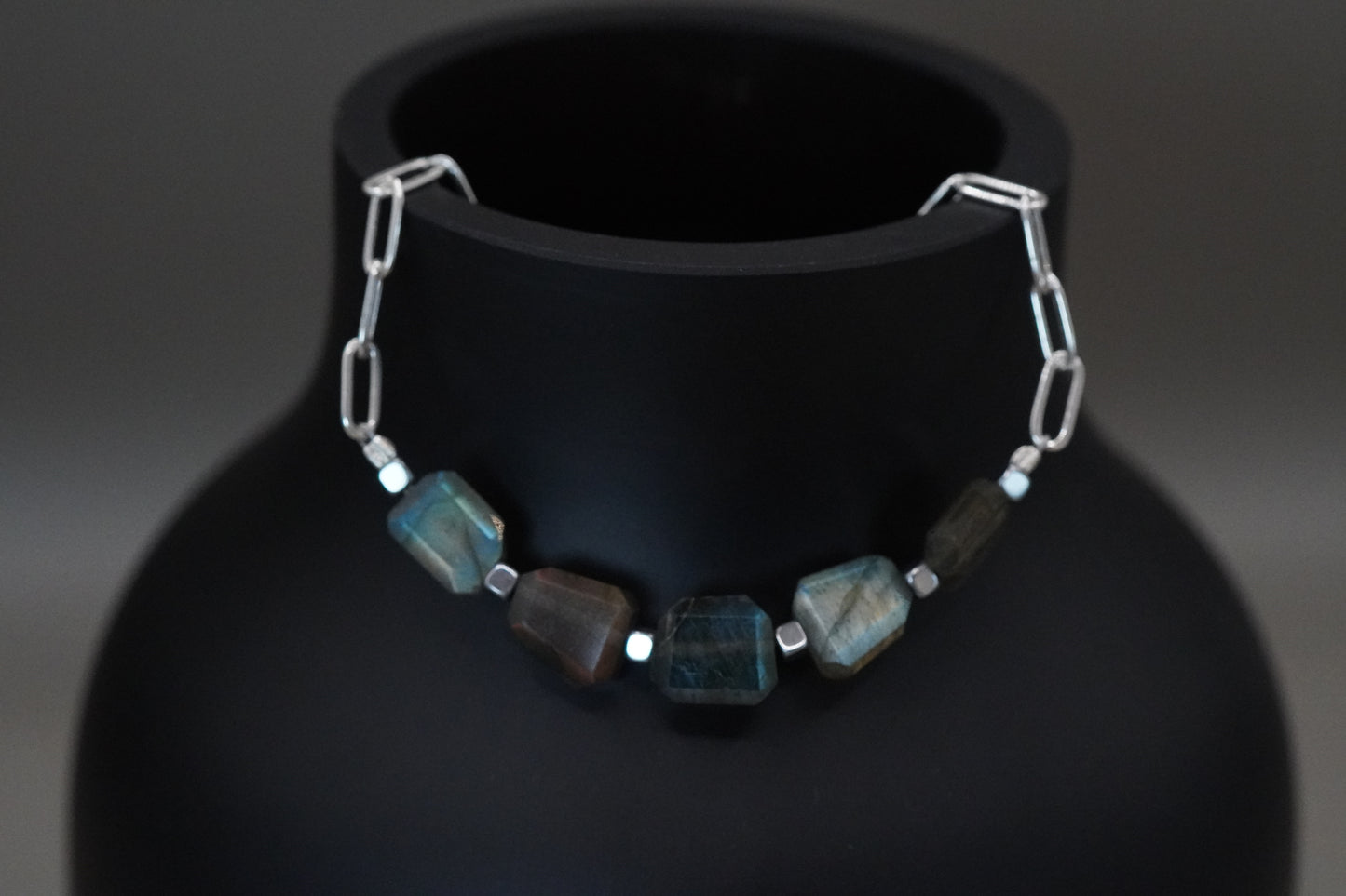 Steinreihe Armband Labradorit