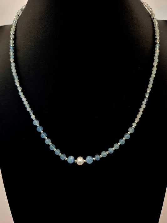 Aquamarine "Edler Edelstein" Halskette - Emmari Schmuck
