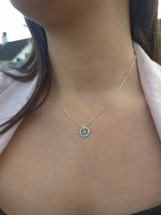 "Aura" Halskette mit Amazonit - Emmari Schmuck