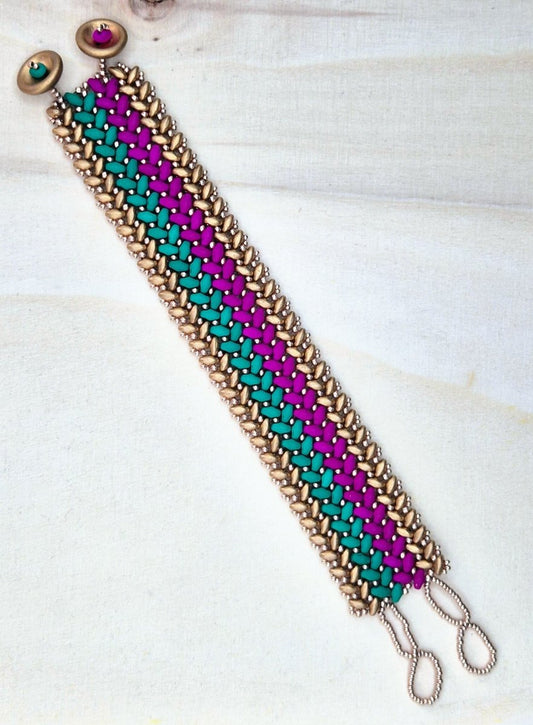 "Canasta" superduo Armband Gross - Emmari Schmuck