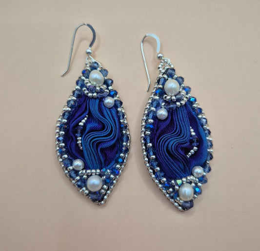 Ohrringe "Silk dreams" Blau - Emmari Schmuck