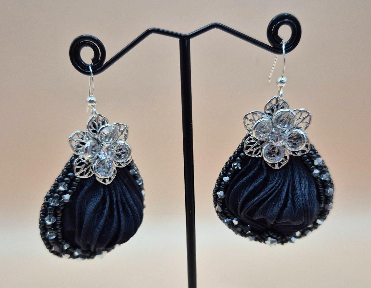 Ohrringe "Silk dreams" Schwarz - Emmari Schmuck