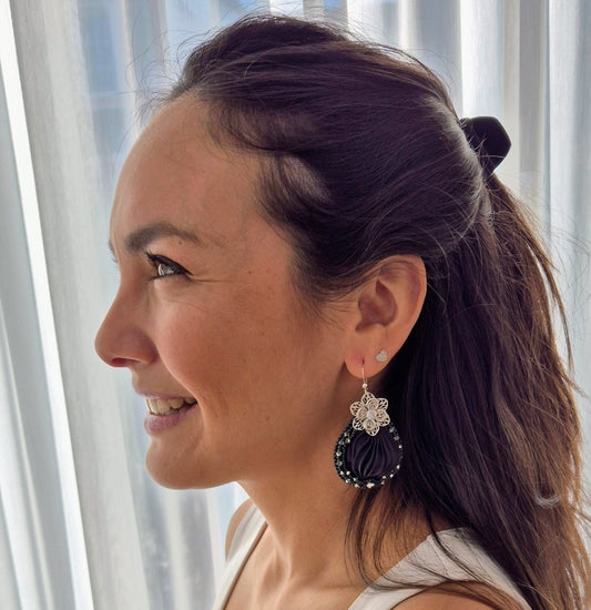 Ohrringe "Silk dreams" Schwarz - Emmari Schmuck
