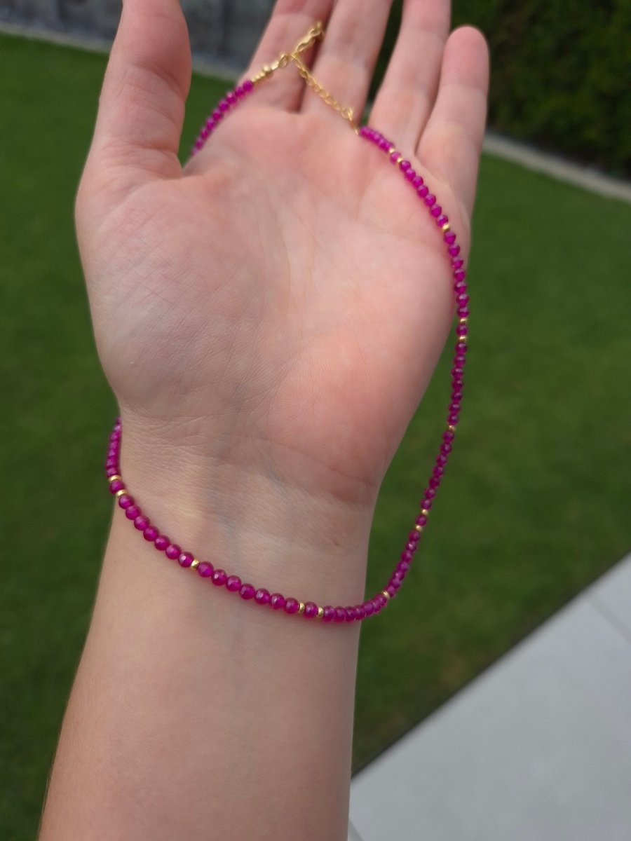Rubinen "Edler Edelstein" Halskette - Emmari Schmuck