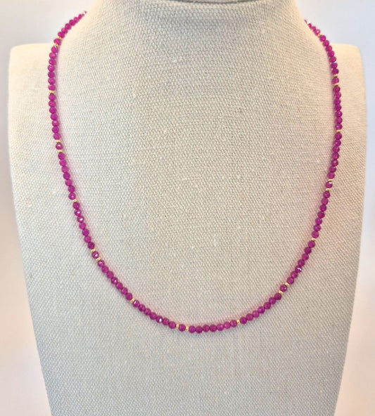 Rubinen "Edler Edelstein" Halskette - Emmari Schmuck