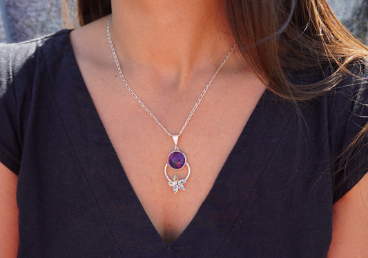 Flora Amethyst Halskette