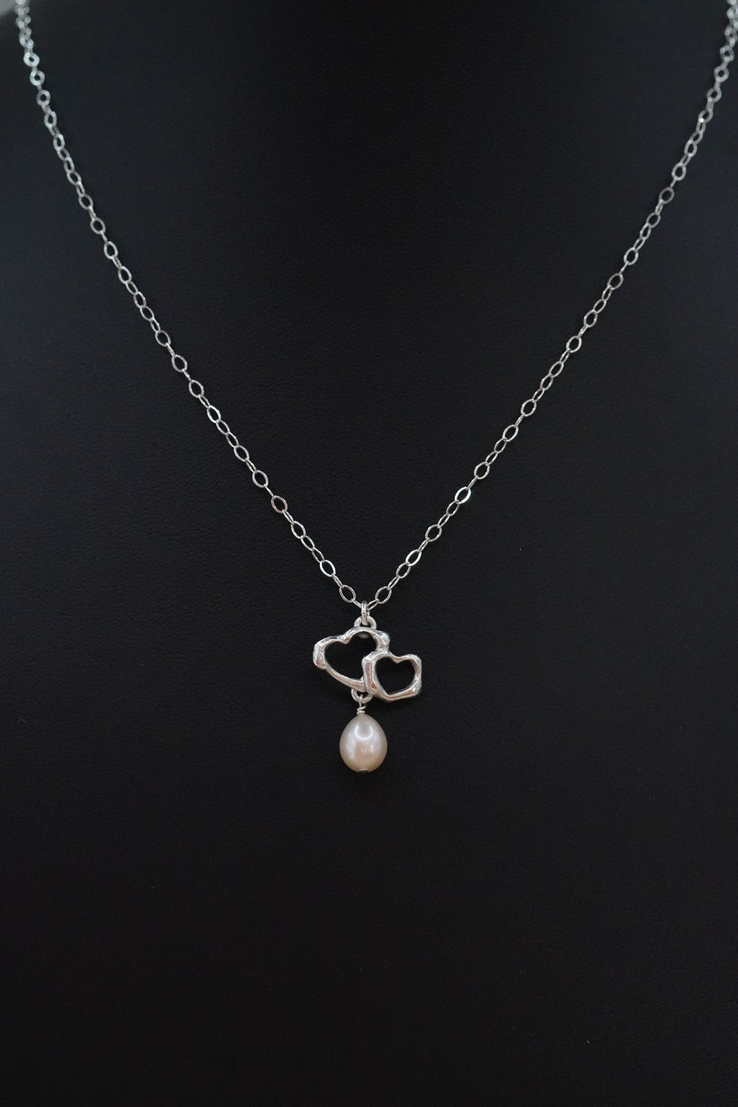 Scraps Herzen mit Süsswasserperle