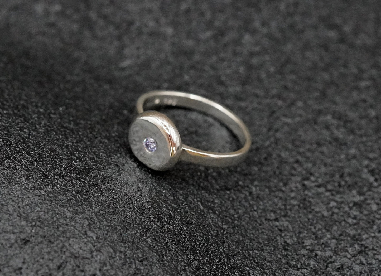 Bubble Ring lavender Zirkon