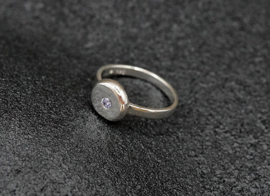 Bubble Ring lavender Zirkon