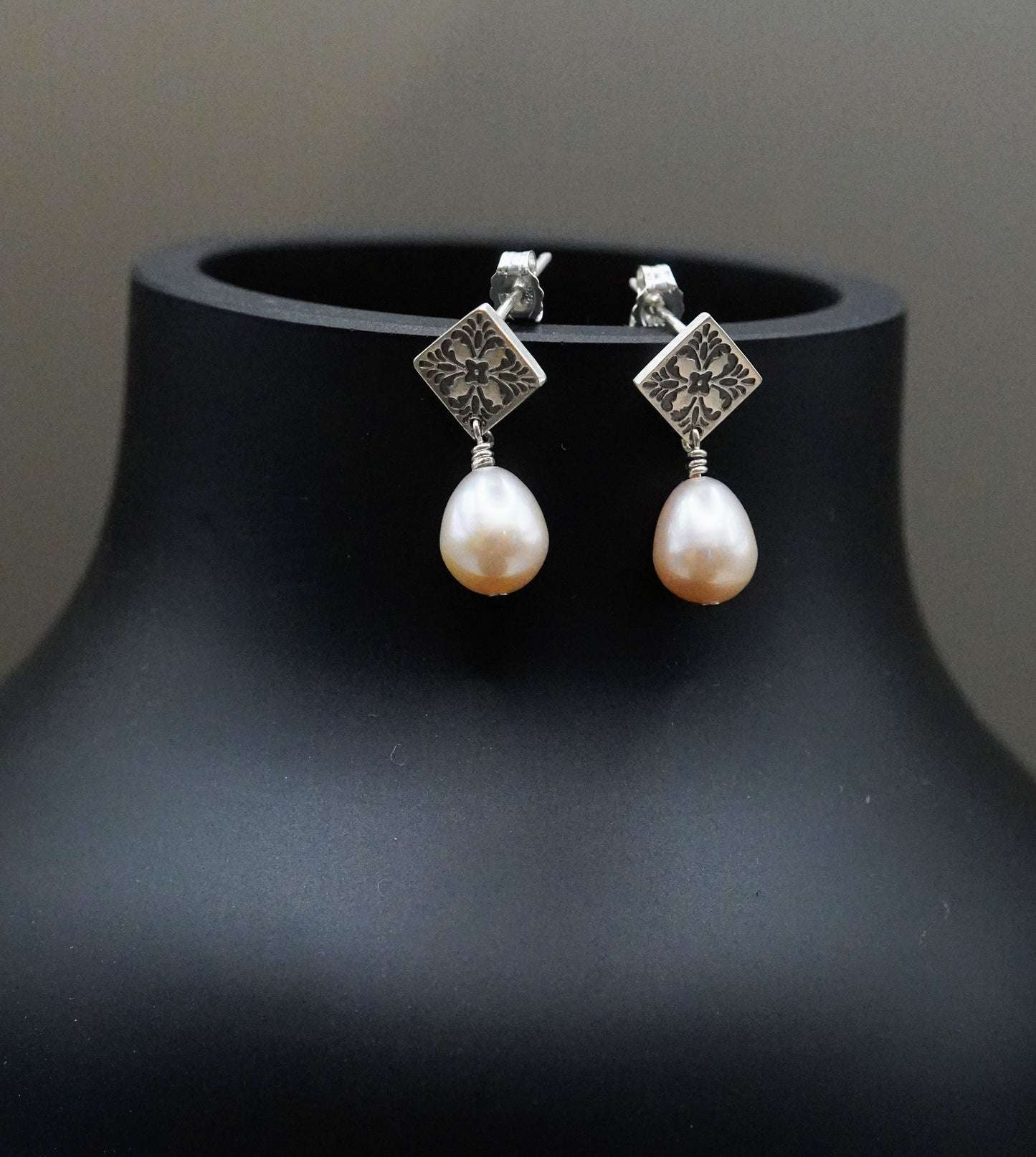 Mosaicos Ohrringe mit Süsswasserperlen