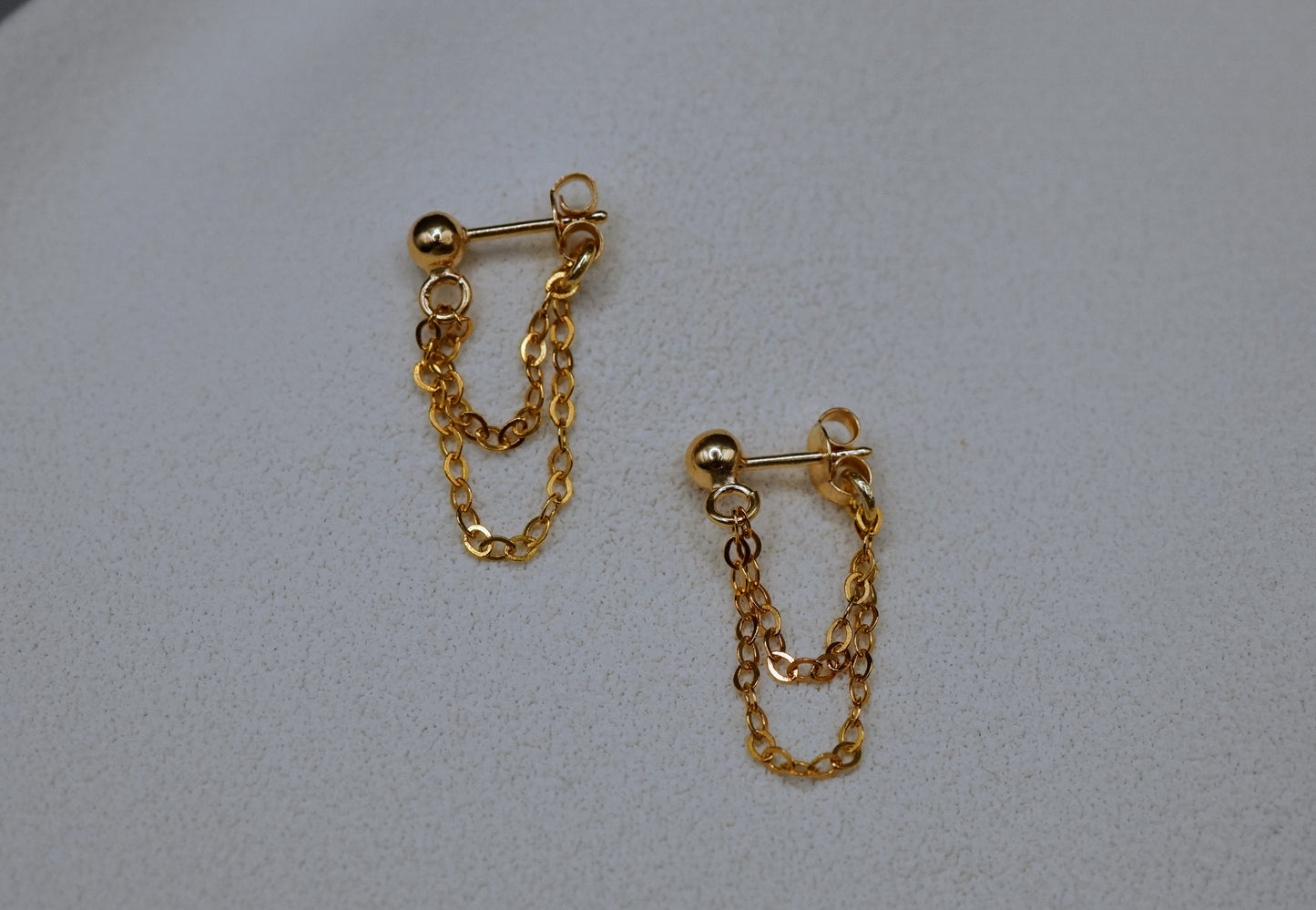 Kette Ohrringe vergoldet Silber