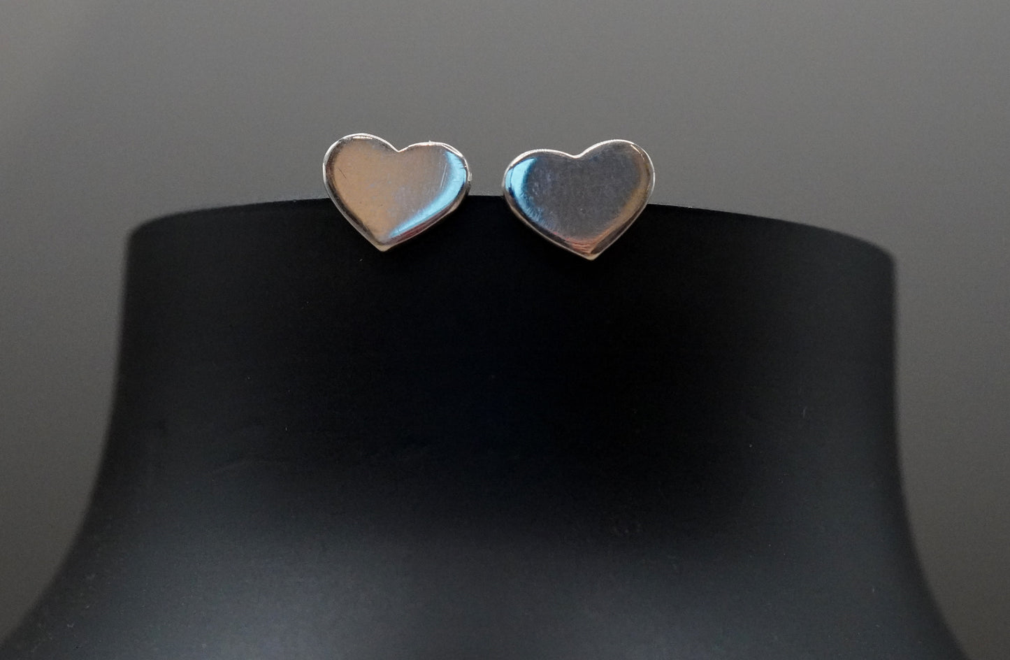 Ohrstecker Herz Glatt