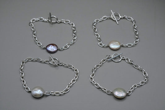 Armband Coinpearl mit Silber