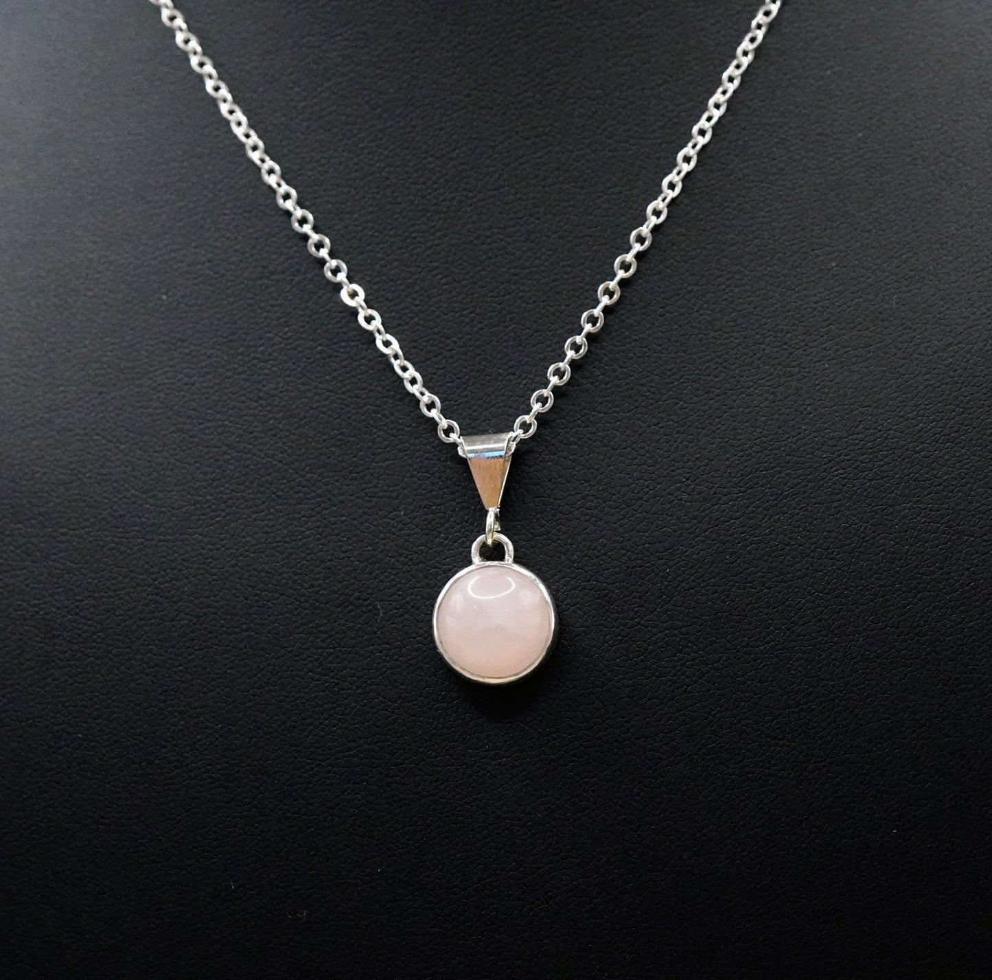 Halskette mit Rosenquarz