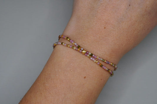 Turmalin mit vergoldet Silber