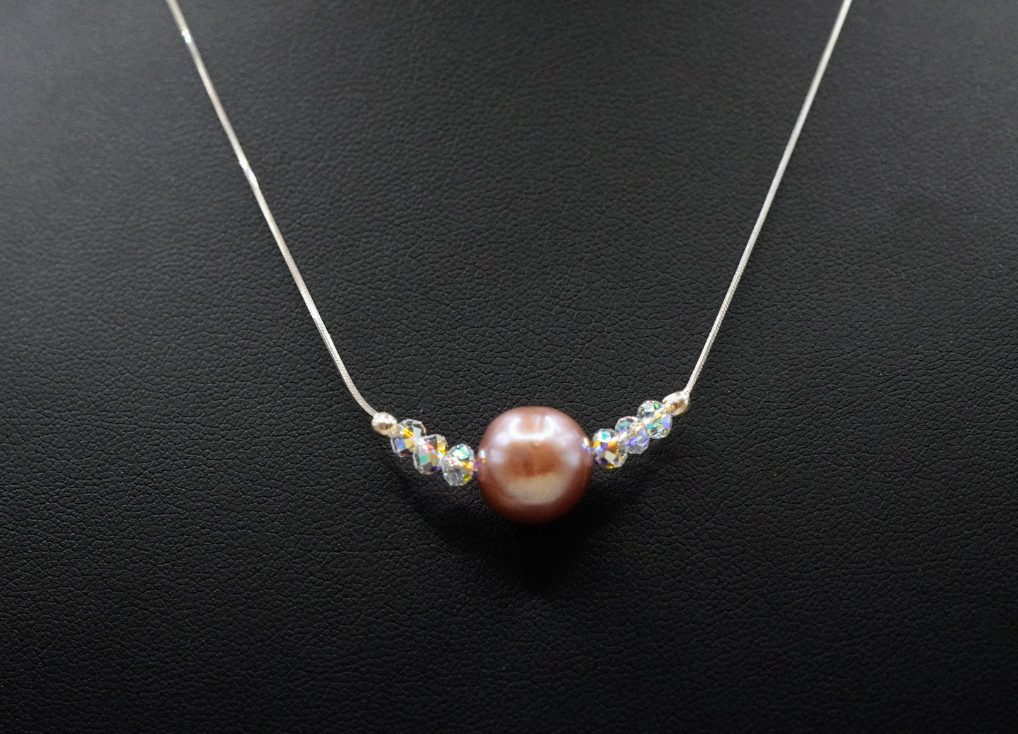 Pinke Süsswasserperle Halskette