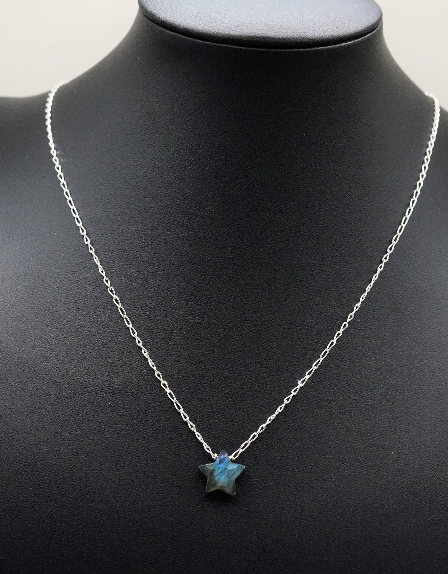 Schimmernde Stern Halskette Labradorit