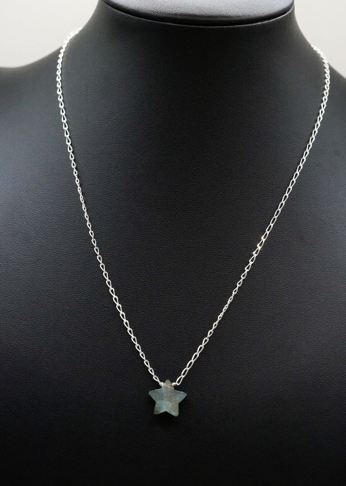 Schimmernde Stern Halskette Labradorit