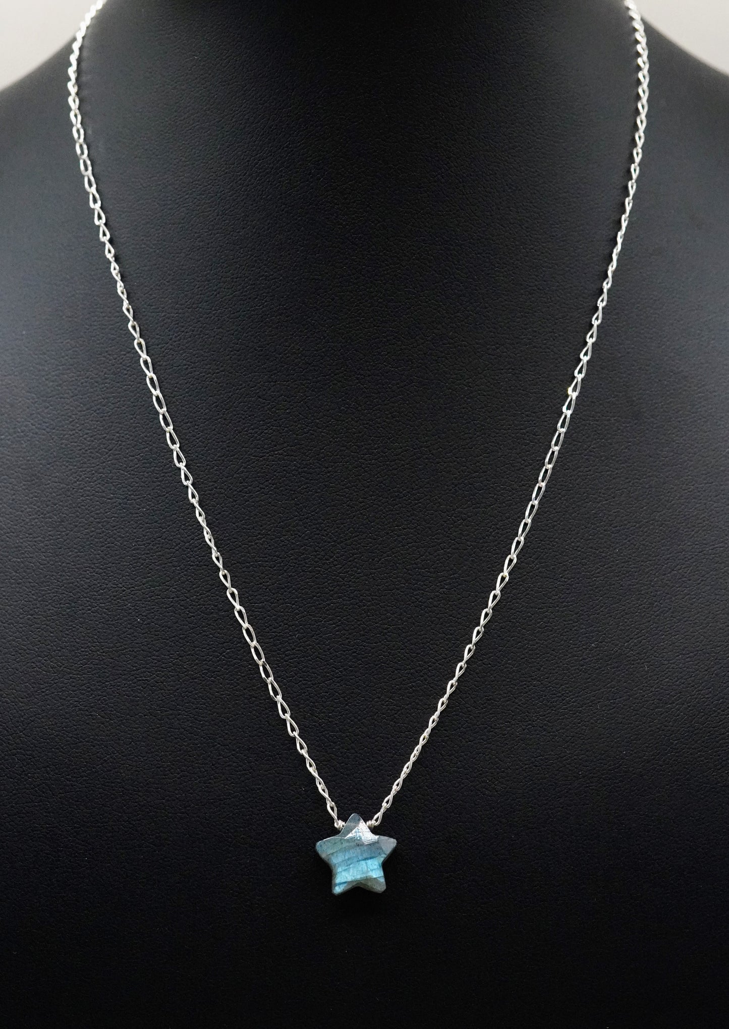 Schimmernde Stern Halskette Labradorit