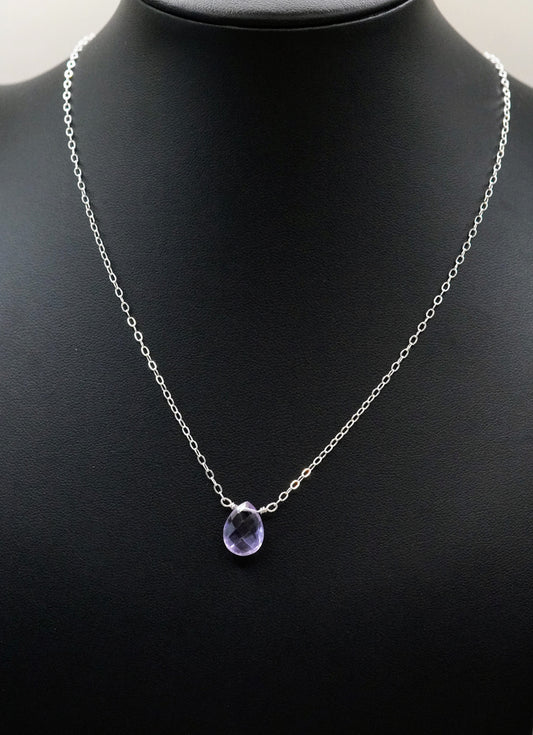 Schimmernde Tropfen Amethyst hell