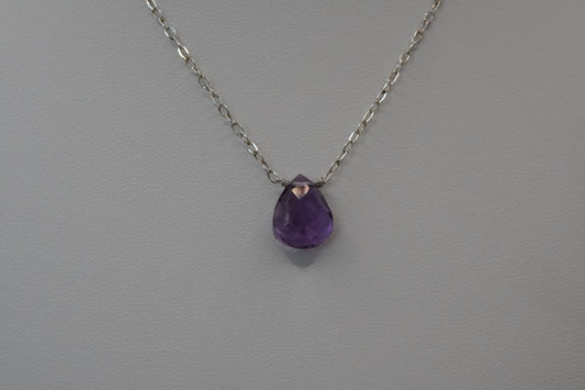 Schimmernde Tropfen Amethyst Violet