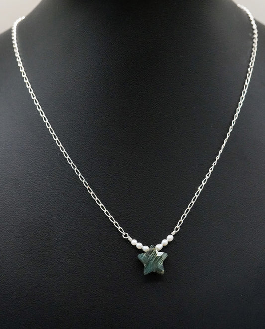 Schimmernde Sterne Halskette Labradorit