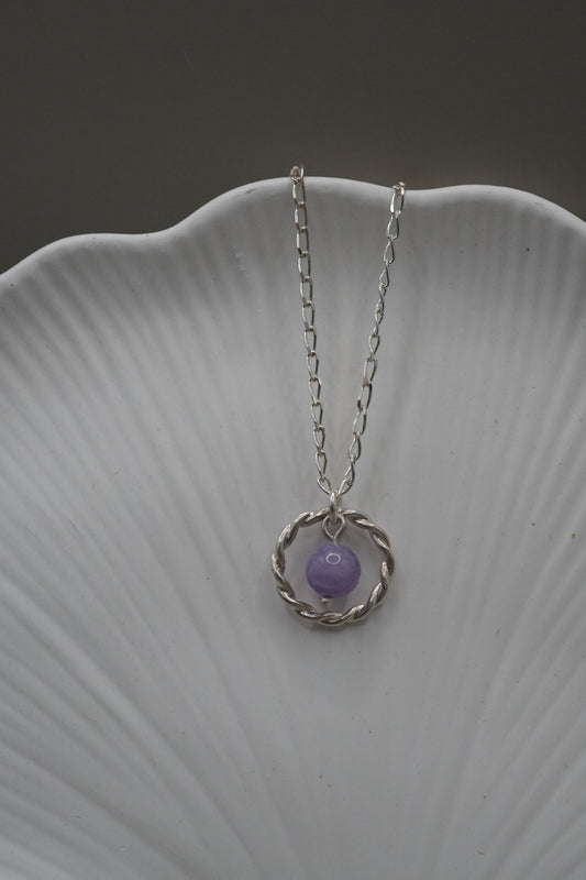 Aura Halskette mit Amethyst