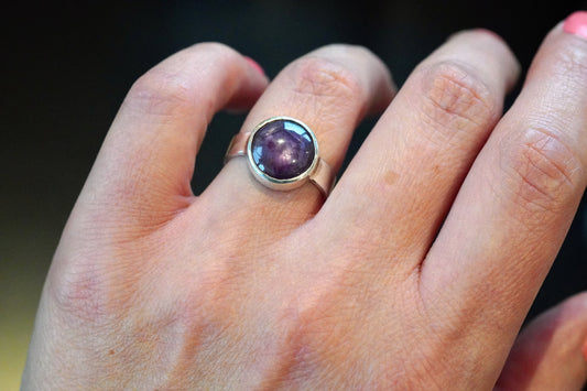 Star Ruby Ring Unikat