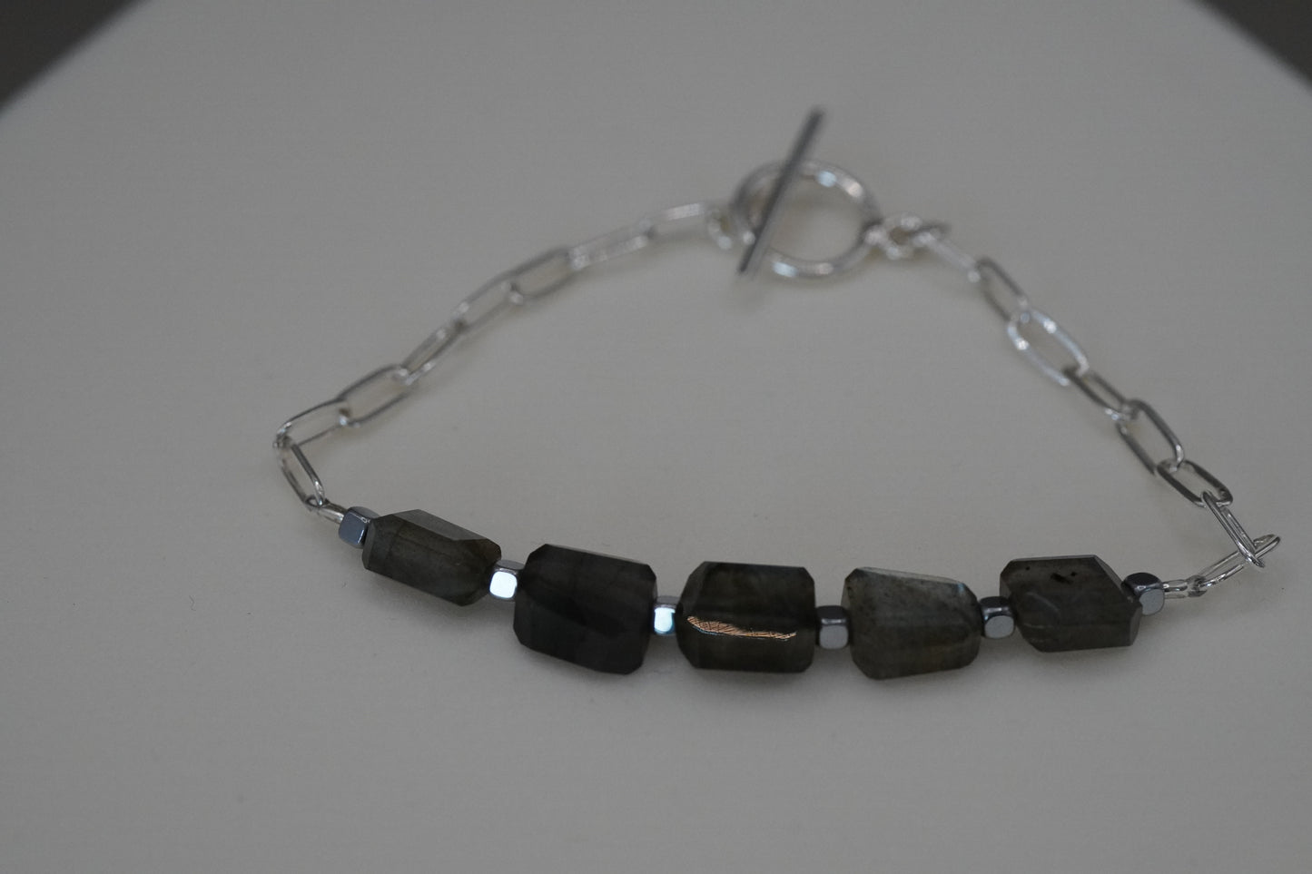 Steinreihe Armband Labradorit