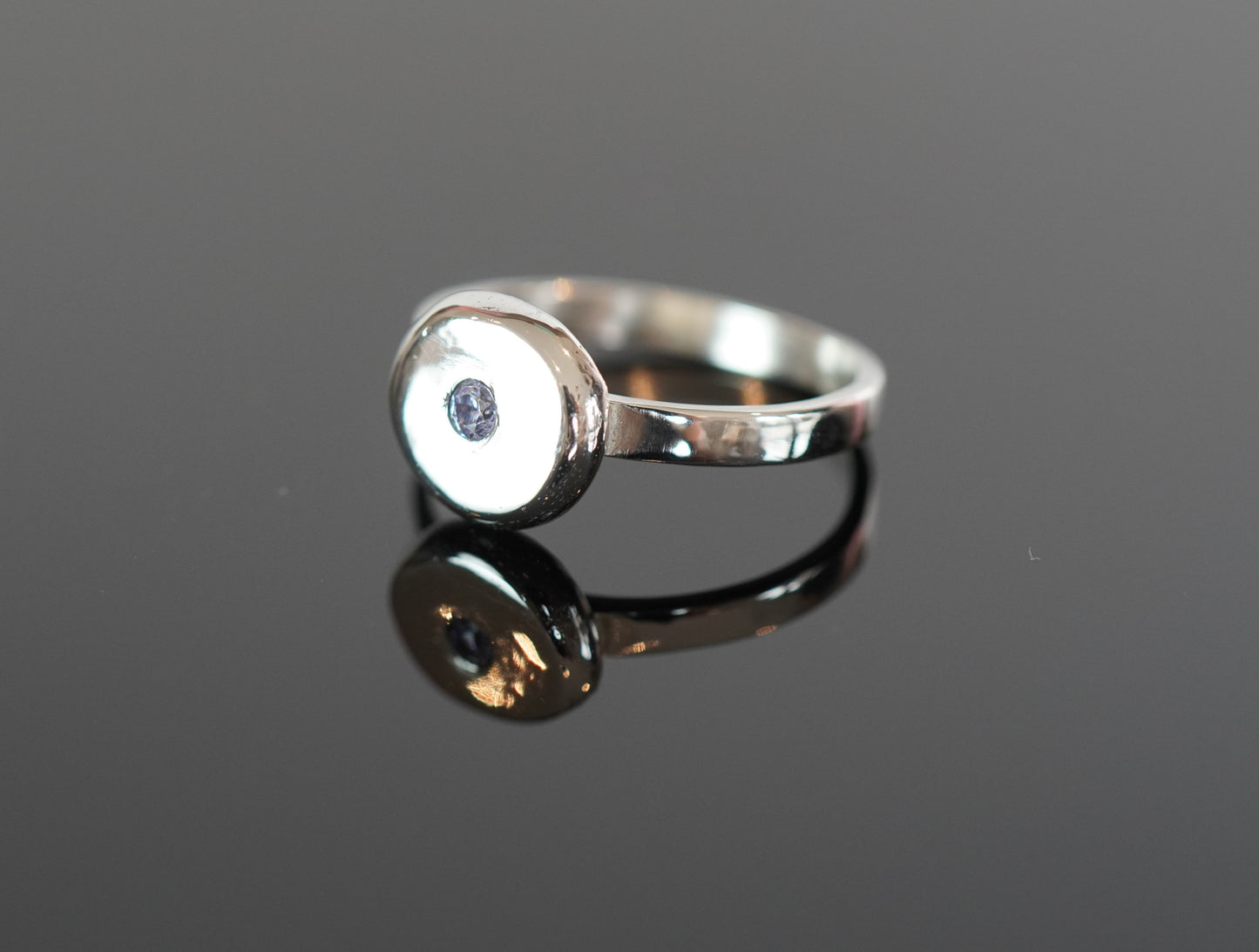 Bubble Ring lavender Zirkon