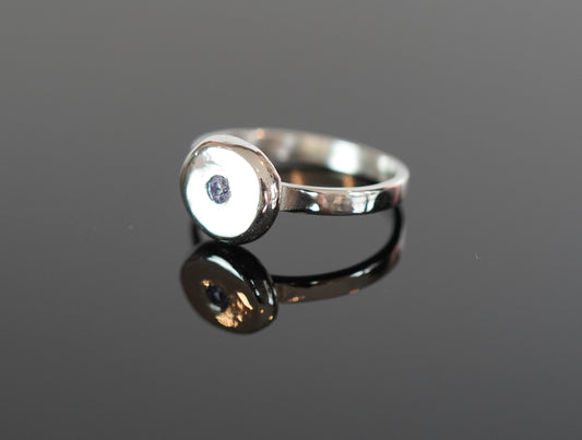Bubble Ring lavender Zirkon
