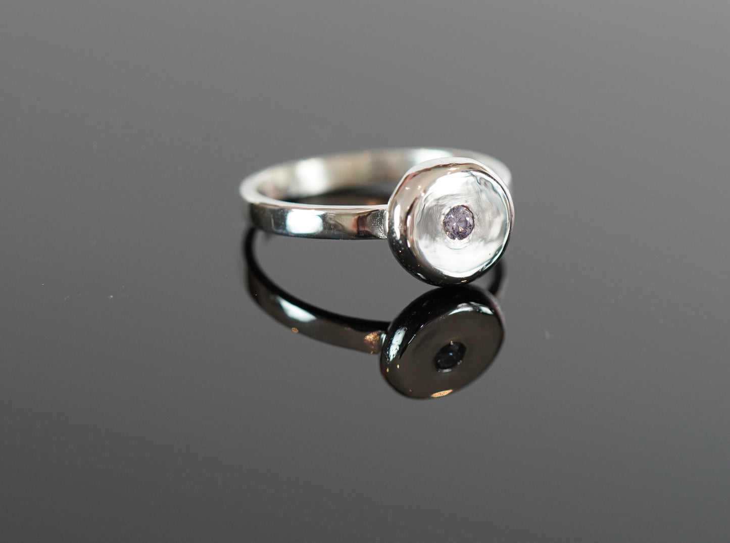 Bubble Ring lavender Zirkon