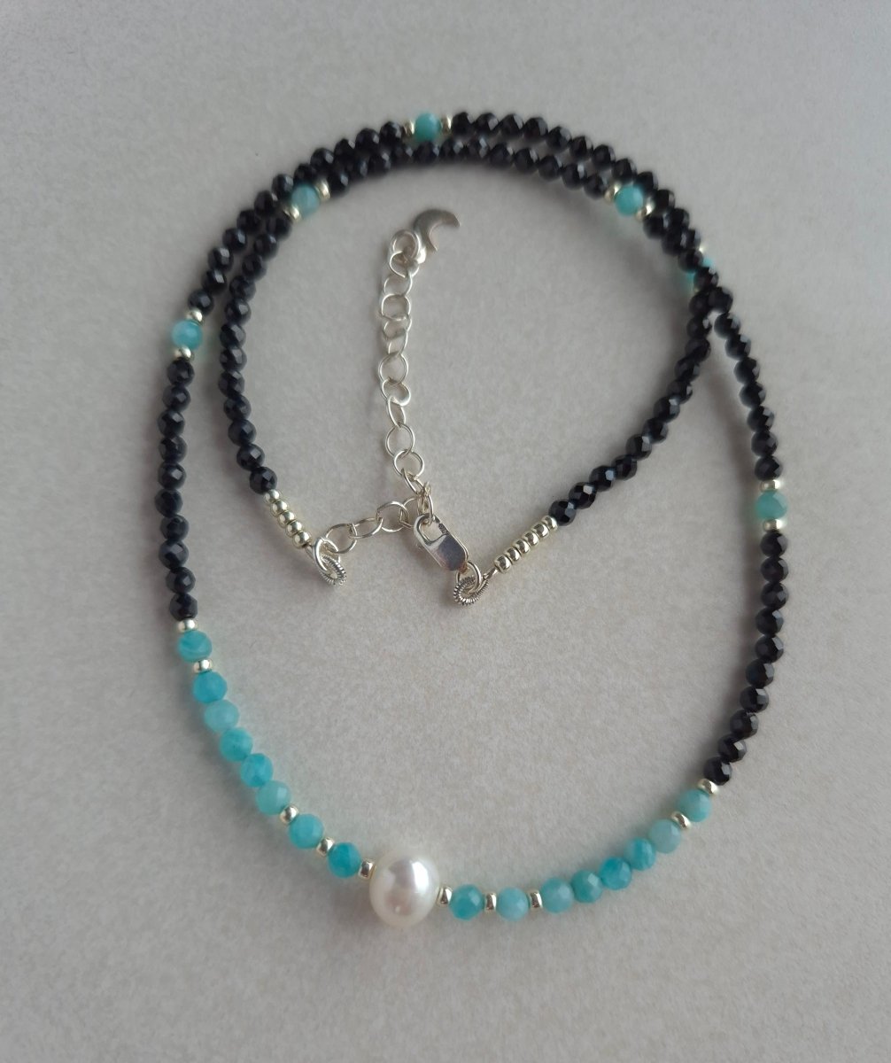 Amazonit/ Spinel "Edler Edelstein" Halskette - Emmari Schmuck