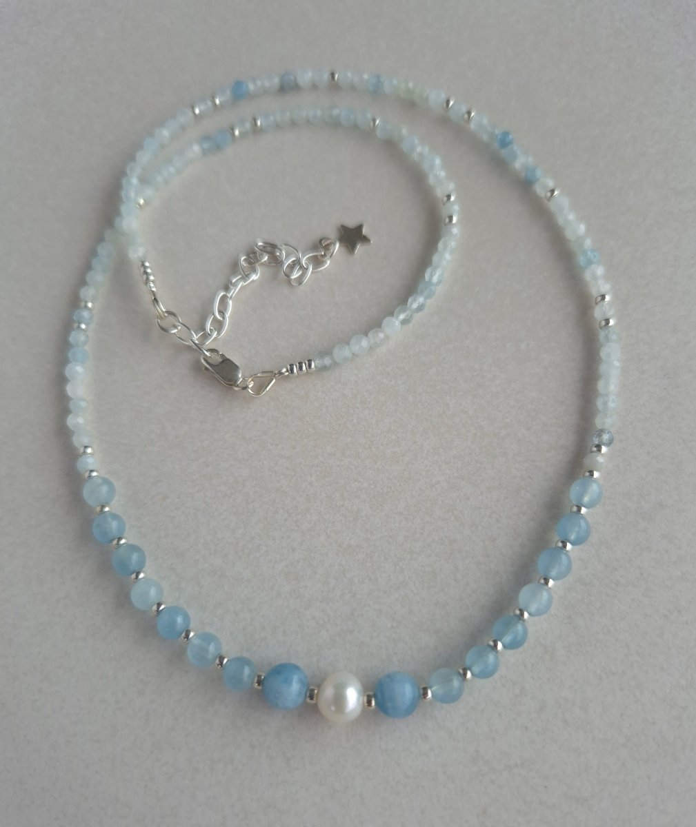 Aquamarine "Edler Edelstein" Halskette - Emmari Schmuck