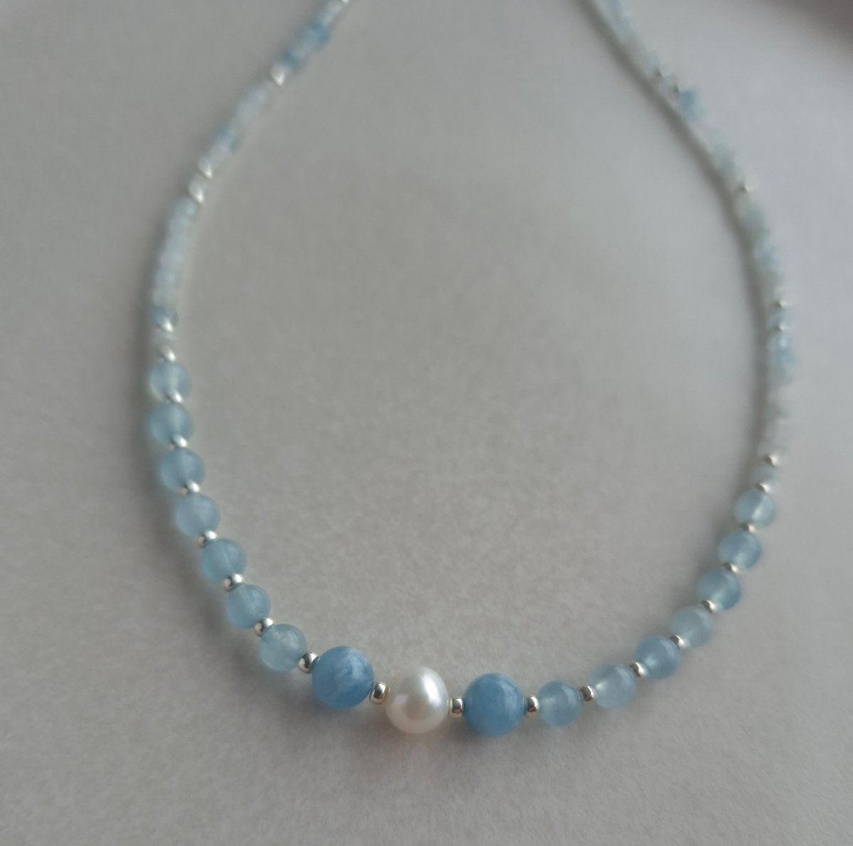 Aquamarine "Edler Edelstein" Halskette - Emmari Schmuck