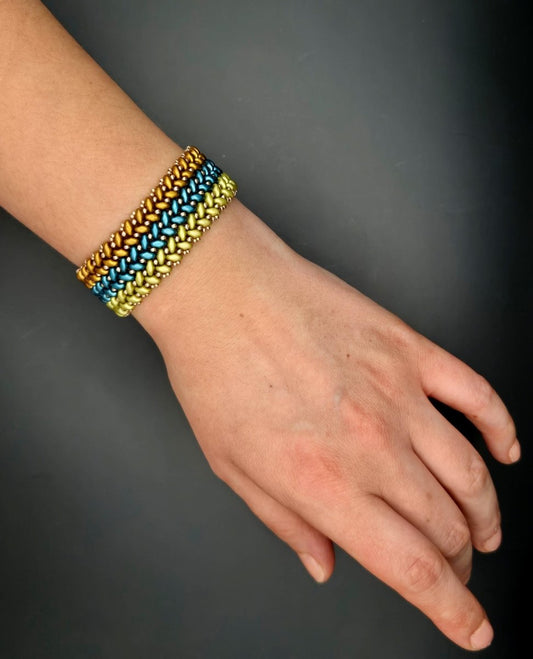 "Canasta" superduo Armband Medium - Emmari Schmuck
