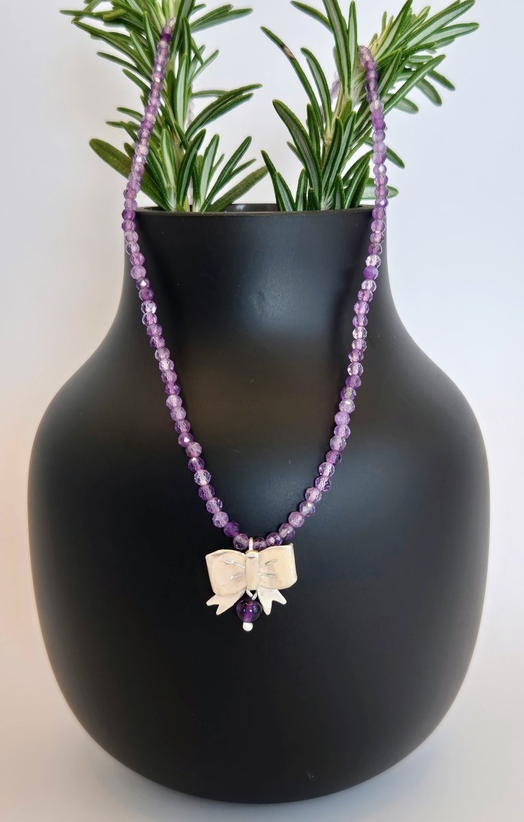 "Moños de plata" collar moñito - Emmari Schmuck