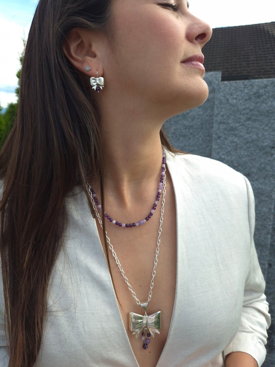 "Moños de plata" Ohrringe - Emmari Schmuck