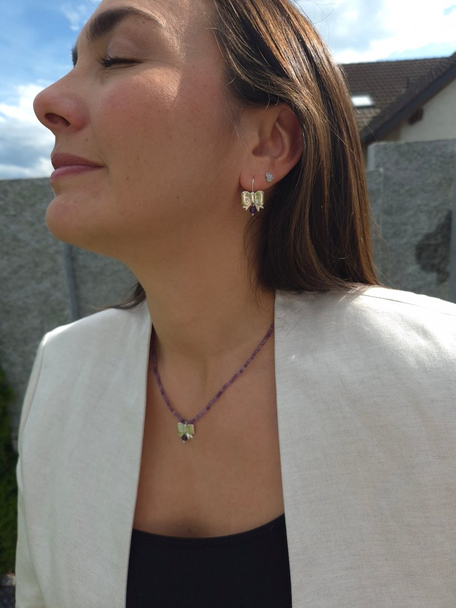 "Moños de plata" Ohrringe - Emmari Schmuck