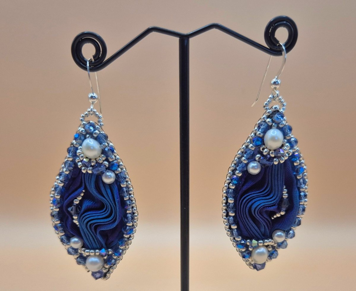 Ohrringe "Silk dreams" Blau - Emmari Schmuck