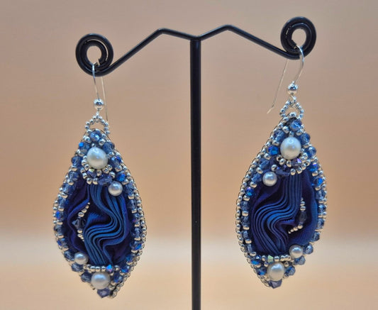 Ohrringe "Silk dreams" Blau - Emmari Schmuck