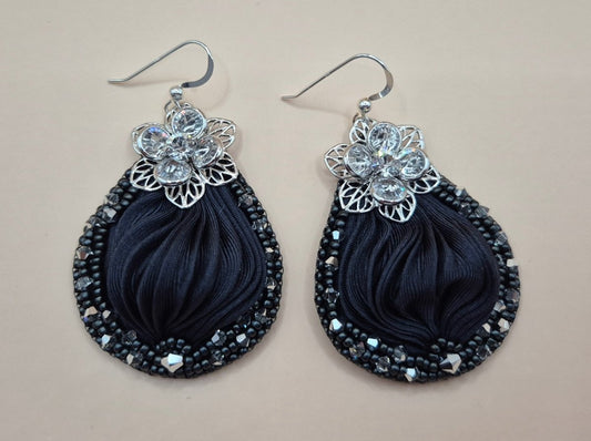 Ohrringe "Silk dreams" Schwarz - Emmari Schmuck