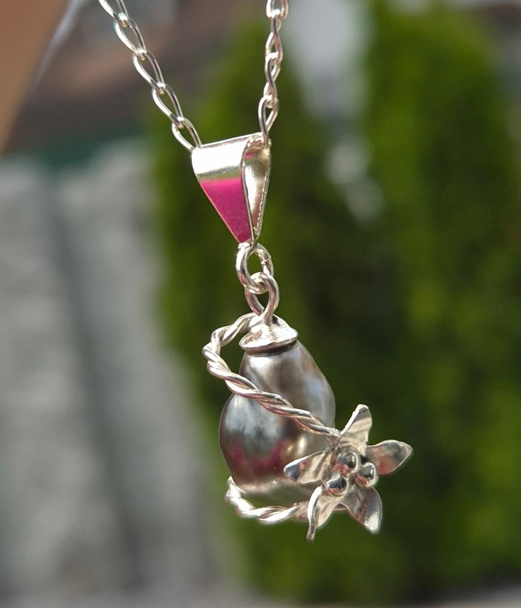 Perla negra "Flora" - Emmari Schmuck