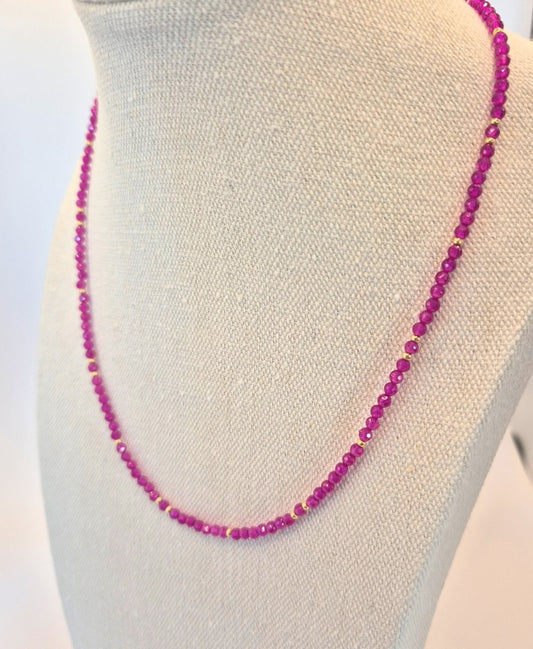 Rubinen "Edler Edelstein" Halskette - Emmari Schmuck